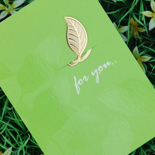 책갈피 북마크 카드 (미니) - 나뭇잎 카드